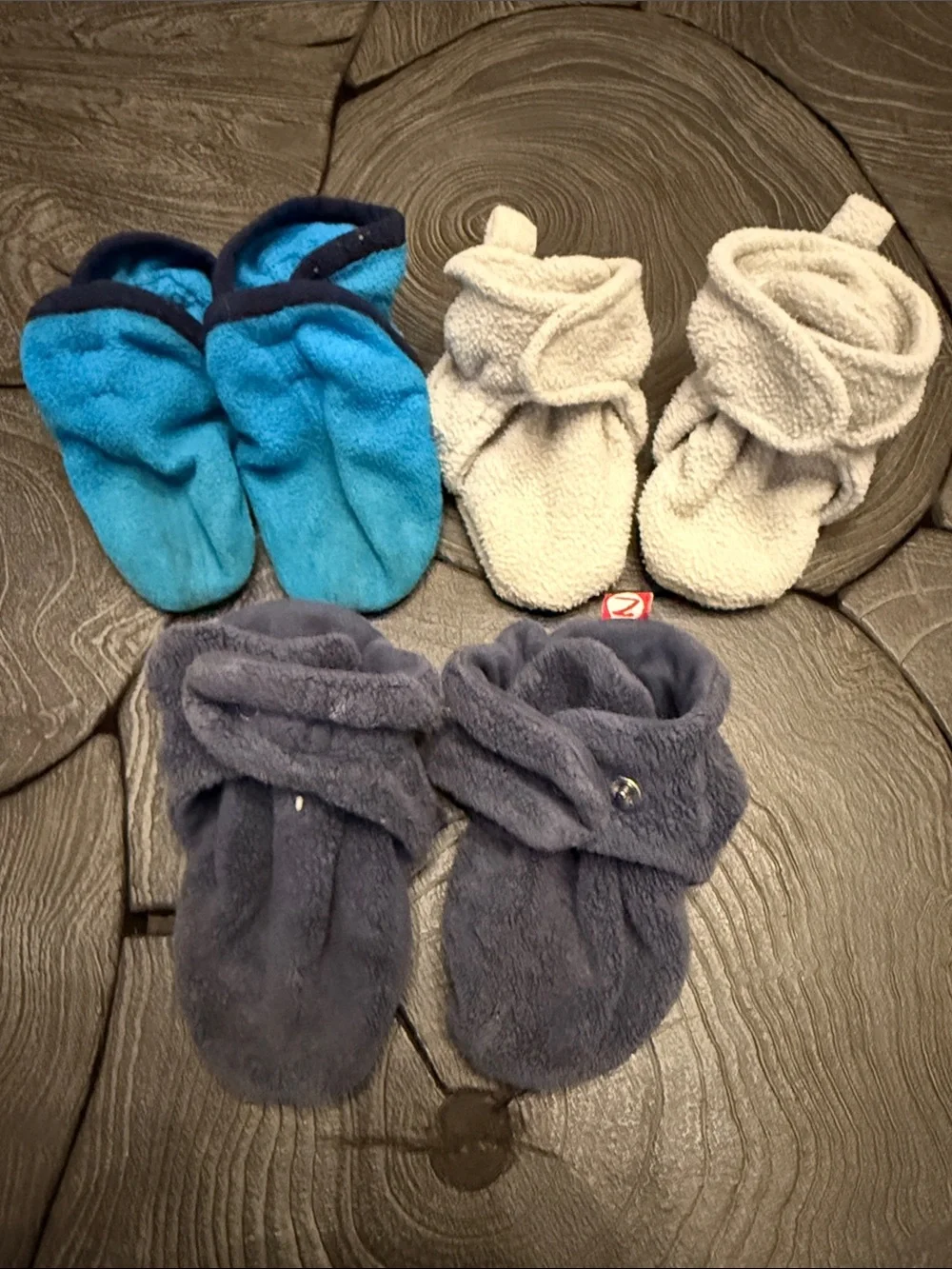 Baby Booties Trio - Patagonia and Zutano